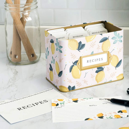 Jot & Mark Recipe Card Dividers | 24 Tabs, 4x6 Inch Cards, Organize Recipe Box (Classic)