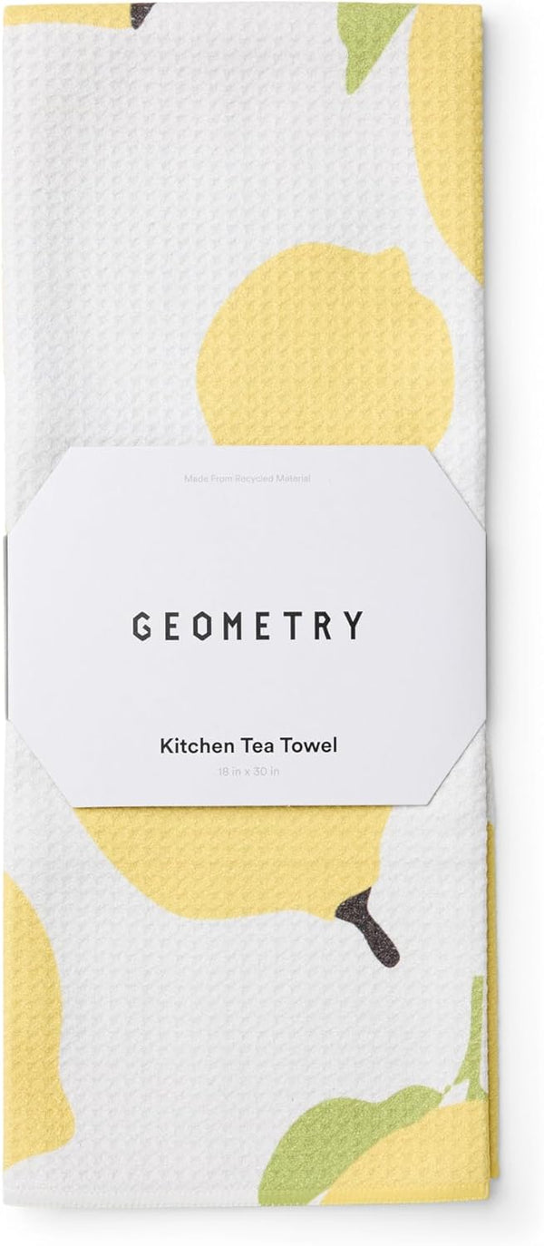 GEOMETRY Kitchen Tea Towels - Quick Dry Microfiber Dish Towels for Kitchen