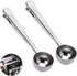 Coffee Scoop Clip Stainless Steel Tablespoon with Long Handle, Multifunction Sealing Bag Clip for Kitchen Tools