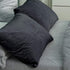 NTBAY 2 Pack Zippered Velvet Pillowcases, Super Soft Cozy Luxury Flannel, 20x30 Inches, Charcoal Grey