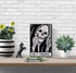 Stay Positive Skull Metal Sign Decor, 12" x 8" for Grunge, Goth, and Emo Room Styles
