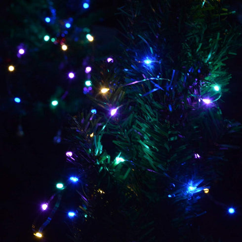 4-Pack 50 LEDs Multicolored Christmas Fairy Lights, Battery Operated Mini LED String Lights