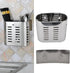 Fdit Wall Mount Utensil Drying Rack, Cooking Holder Organizer for Spoons, Knives, Forks, Chopsticks, Hollow Design