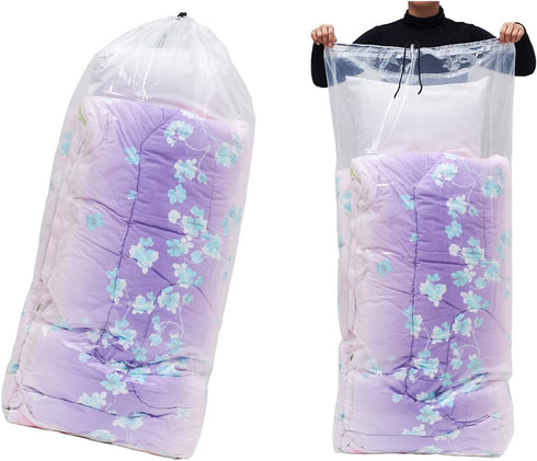 Big Plastic Bags Multi-Purpose Drawstring Bag Set, Reusable for Household Organizing