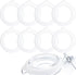 8pcs Silicone Replacement Gaskets, Jar Rubber Seals for Storage Glass Sealed Canning Jars (3.7inch Outer, 2.7inch Inner