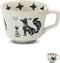 12oz Novelty Ceramic Coffee Mug with Large Handle, Unique Stoneware Cup for Tea and Coffee (1 Pack, Fox)