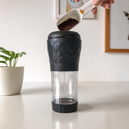 Portable Coffee & Tea Maker, Thermal Infuser, French Press, Single Serve Coffee Maker, BPA Free, 12 fl oz, Black