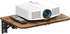 Homode Projector Shelf for Wall, Foldable Floating TV Shelf, Wall Mount DVD