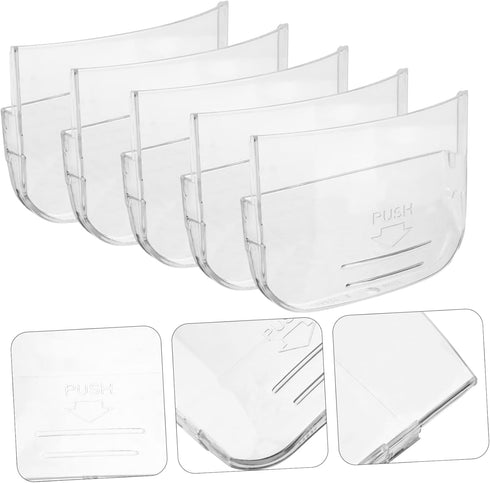 DOITOOL 5pcs Clear Drinking Glasses, Plastic Water Box for Rice Cooker, Condensation Collector Supplies