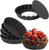 Mini Tart Pan Set of 6, Non-Stick 4 Inch Quiche Pan, Removable Bottom Tart Pan for Pies, Quiche Bakeware, Desserts