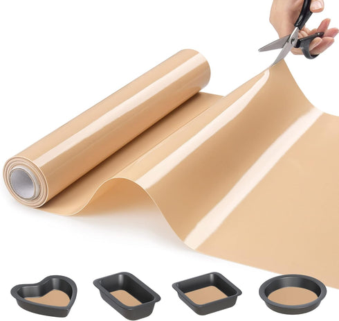 Silicone Baking Mat Roll, Best German Silicone Non-Slip Pastry Mat, Reusable Oven Liner, 12IN x 8FT