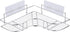 8 LAIGOO Pcs Shower Caddy Replacement Adhesive Stickers, No Drilling Wall Hooks Adhesive Strips Hooks for Bathroom