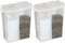Home-X Mini Salt and Pepper Shakers, Clear Plastic Set of 2, Dishwasher Safe Travel Shakers with Lids