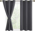 DWCN Blackout Curtains for Bedroom & Living Room, Thermal Insulated Light Blocking Drapes with Tiebacks, 42 x 54