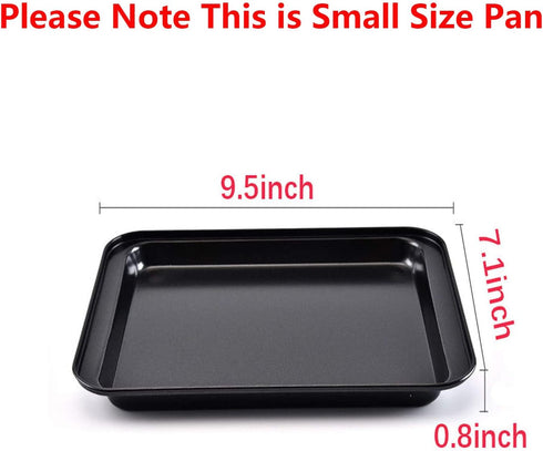 Small Baking Sheet 2 Pack, Shinsin 8 Inch Nonstick Baking Pans for Oven, Professional Reusable Baking Trays