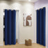 34 Inch, Grommet 34" 54" 2 DUALIFE Navy Blue Kitchen Curtains, Short Blackout Curtains for Kids Bedroom Play Room