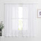 NICETOWN White Sheer Curtains, 63 inch Length for Bedroom, 2 Pieces, 60" W, Rod Pocket Translucent Voile
