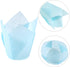 Ruisita 150 Pieces Mini Tulip Baking Cups, Cupcake Liners, Muffin Liners for Wedding, Birthday, Baby Shower Parties, 6