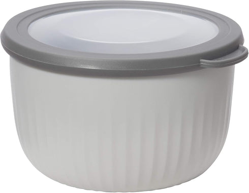 Oggi Prep, Store & Serve Plastic Bowl with See-Thru Lid, Dishwasher, Microwave & Freezer Safe, 1.4 qt