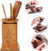 Bamboo Gongfu Set of 6, Chinese Ceremony Accessories with Bucket, Spoon, Scoop, Clip, Tea Gift Set