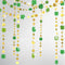 Cheerland Green Shamrock Garland - St Patricks Day Decorations, 52Ft Hanging Streamers