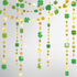 Cheerland Green Shamrock Garland - St Patricks Day Decorations, 52Ft Hanging Streamers