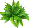 Leoyoubei 4 Bunches 14" Ferns, Artificial Boston Fern Bush Plant for Indoor Outdoor Hanging Basket Decor