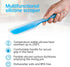 Nonstick Silicone Knife Shaped Flexible Kitchen Spatula, Kitchen Cooking Utensils with Nylon Core (Blue & Green)