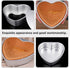 PATKAW Non Stick Heart Cake Mold, Aluminum Alloy Baking Pan for Cheesecake, DIY Cake Oven Pans for Wedding Party