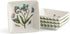 Portmeirion Botanic Garden Mini Square Dish Set of 4, 3", Assorted Florals Motif, Durable Porcelain