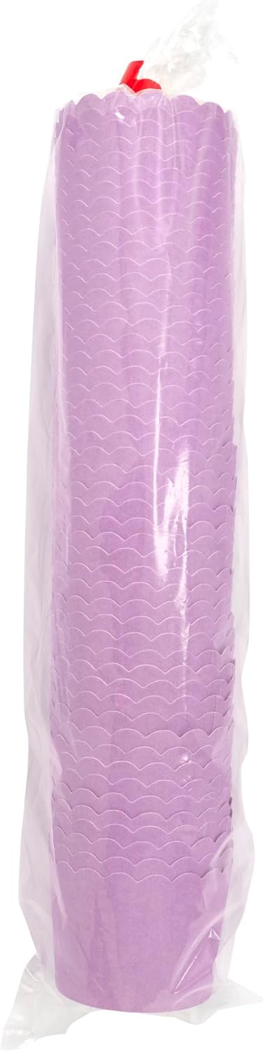 DecoPac Lilac Scalloped Baking Cups, Pack of 50, Perfect For Delicious Cupcakes, Delicate Scalloped Edge, 50 Oven Safe Cupcake Cases,50 Count(Pack of 1) by DecoPac