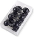 CHICTIE Black Shower Curtain Hooks Rings, Set of 12 Decorative Rust Resistant Metal Shower Hangers for Bathroom
