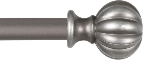Kenney - 71631 Rachel Standard Decorative Window Curtain Rod, 28 to 48-Inch, Italian Pewter
