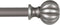 Kenney - 71631 Rachel Standard Decorative Window Curtain Rod, 28 to 48-Inch, Italian Pewter