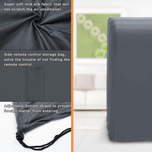 15 18 30" Luxiv Portable Air Conditioner Cover, Gray Portable AC Unit Cover x x Anti-Dust Compact Air Conditioner