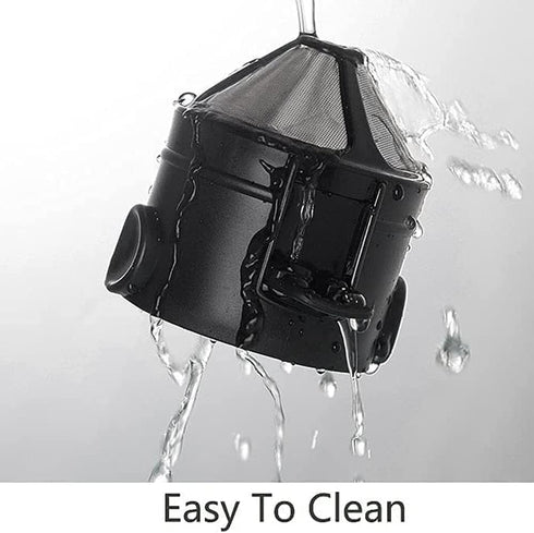 Reusable Paperless Coffee Filter Cone, Coffee Dripper with Foldable Holders for Home, Travel, and Camping, Black