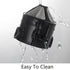Reusable Paperless Coffee Filter Cone, Coffee Dripper with Foldable Holders for Home, Travel, and Camping, Black