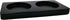 WOHENI Salt and Pepper Mill Tray, Wooden, Rectangular, Black, Classic