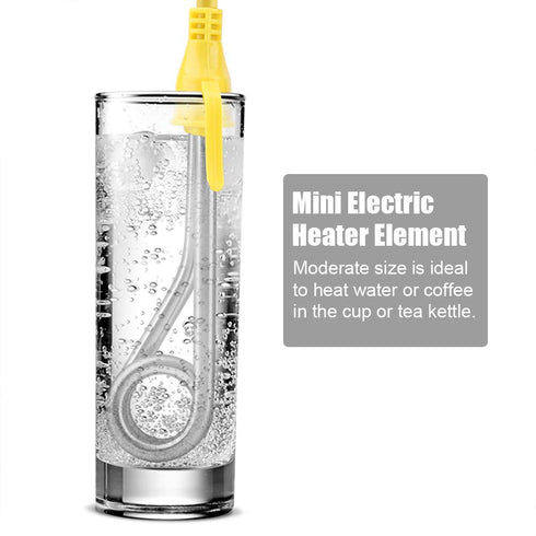 Immersion Heater, Portable Water Heater Element 220V 600W for Heating Boiling Chocolate, Coffee, Tea