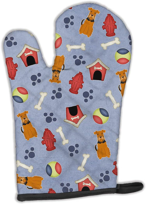 Caroline's Treasures BB2654OVMT Dog House Collection Airedale Oven Mitt | Heat Resistant Thick Kitchen Mitt