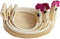SEWACC Woven Storage Baskets, 3 Pcs Rattan Woven Fruit Basket, Decorative Bowl for Home Kitchen