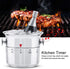 Kitchen Timer, Bucket Shaped 60 Minutes Stainless Steel Mechanical Wine Cooler Timer, Cute Cooking Gadget Tool