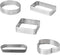 Tart Ring Stainless Steel Cake Mould, Kitchen Pastry Bakeware for Cookies, Bread Perforated Circle