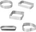 Tart Ring Stainless Steel Cake Mould, Kitchen Pastry Bakeware for Cookies, Bread Perforated Circle
