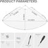9.5x9.5 Inch Set 2, Sezanrpt Acrylic Corner Floating Shelf of Clear Corner Wall Shelf for Home Dcor, Speakers, Security