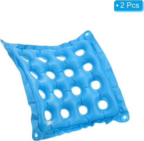 PATIKIL Inflatable Seat Cushion, 2 Pack Portable Air Chair Cushions for Home Wheelchairs Office Chairs, Blue