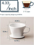 DOWAN Pour Over Coffee Maker, Non-Electric Dripper for Easy Manual Brew, Single Cups Porcelain Accessories