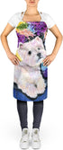 Caroline's Treasures SS8291APRON Westie Multicolor Apron for Adult Women Men, Large, Unisex, Cooking Kitchen