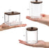 Tbestmax Bathroom Organizer Accessories Set, 10 OZ, 7 OZ Qtips Holder with Wood Lids, 3 Pcs