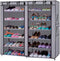 Generic 45" The Large Shoe Rack with dust Cover Shoe Rack with Covers
